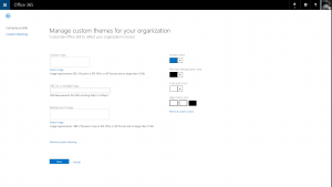 Office 365 Admin Center Custom Theming